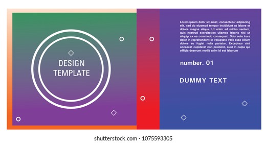 Brochure design template. Colorful background for design layout in eps10.