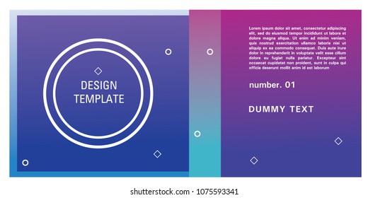 Brochure design template. Colorful background for design layout in eps10.