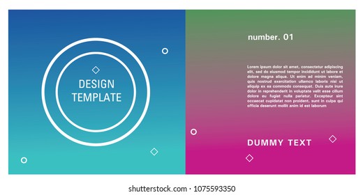 Brochure design template. Colorful background for design layout in eps10.