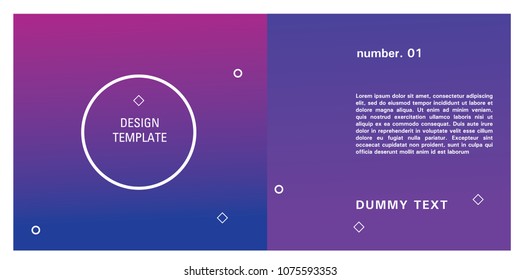 Brochure design template. Colorful background for design layout in eps10.
