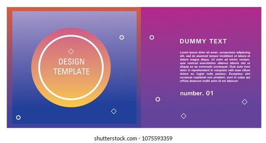 Brochure design template. Colorful background for design layout in eps10.
