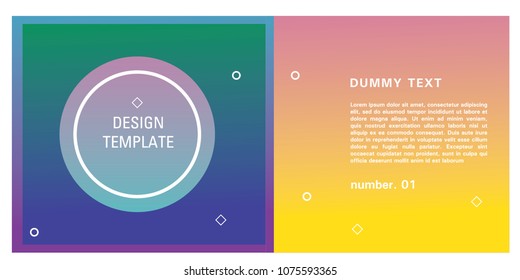 Brochure design template. Colorful background for design layout in eps10.