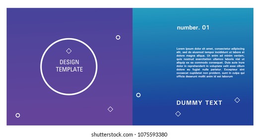 Brochure design template. Colorful background for design layout in eps10.