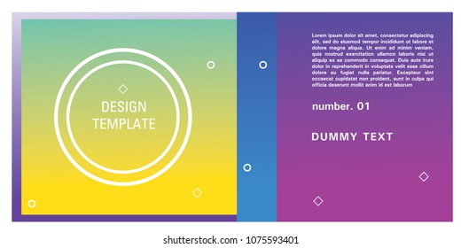 Brochure design template. Colorful background for design layout in eps10.