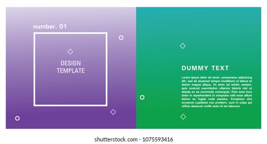 Brochure design template. Colorful background for design layout in eps10.