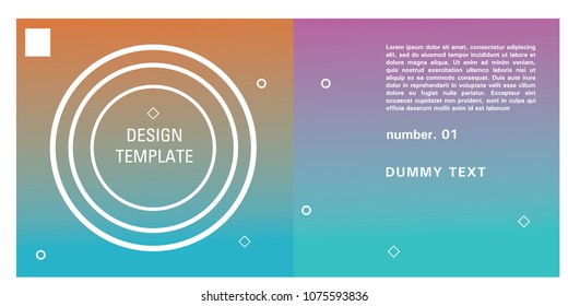 Brochure design template. Colorful background for design layout in eps10.