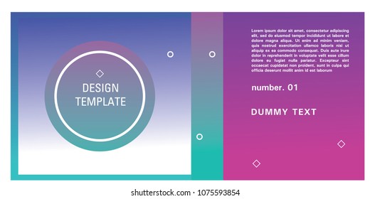 Brochure design template. Colorful background for design layout in eps10.