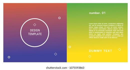 Brochure design template. Colorful background for design layout in eps10.