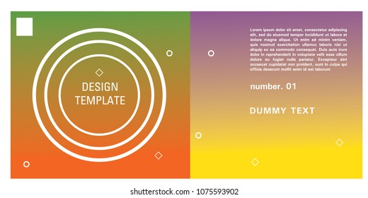Brochure design template. Colorful background for design layout in eps10.