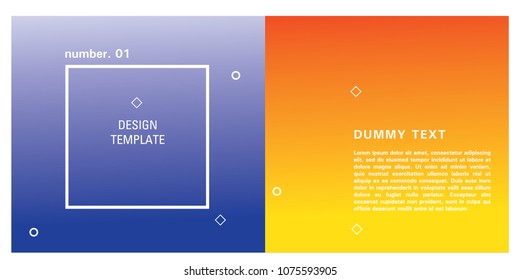 Brochure design template. Colorful background for design layout in eps10.