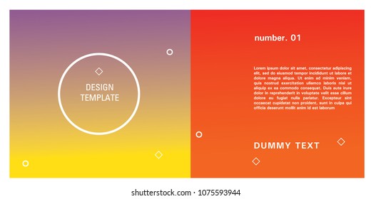 Brochure design template. Colorful background for design layout in eps10.