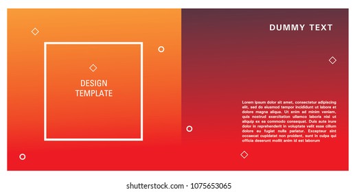 Brochure design template. Colorful background for design layout in eps10.