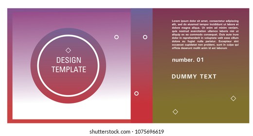 Brochure design template. Colorful background for design layout in eps10.