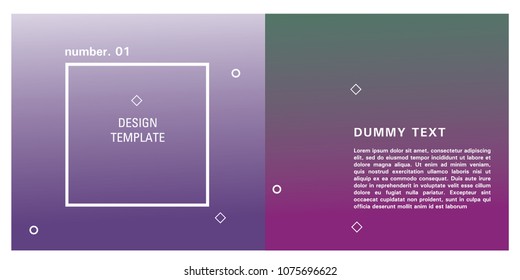 Brochure design template. Colorful background for design layout in eps10.