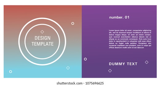 Brochure design template. Colorful background for design layout in eps10.
