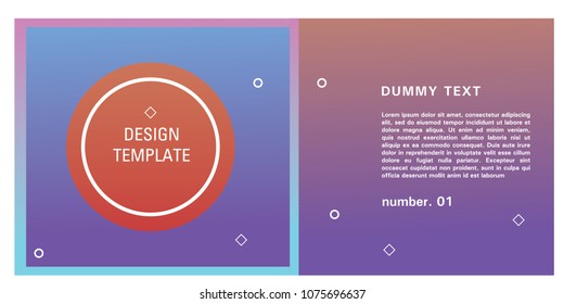 Brochure design template. Colorful background for design layout in eps10.