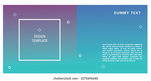Brochure design template. Colorful background for design layout in eps10.