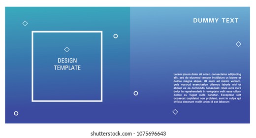 Brochure design template. Colorful background for design layout in eps10.