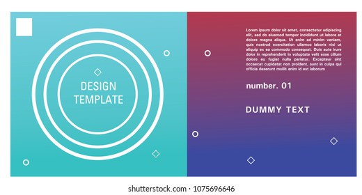 Brochure design template. Colorful background for design layout in eps10.
