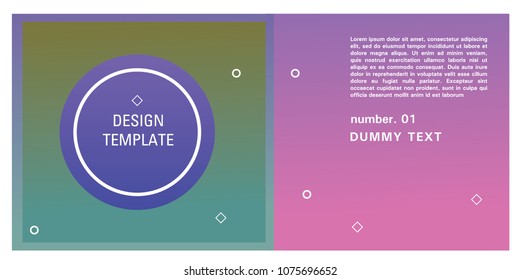 Brochure design template. Colorful background for design layout in eps10.