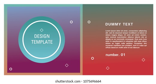 Brochure design template. Colorful background for design layout in eps10.