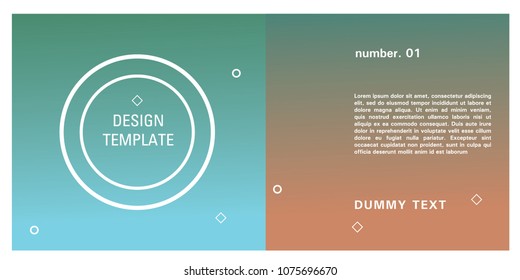 Brochure design template. Colorful background for design layout in eps10.