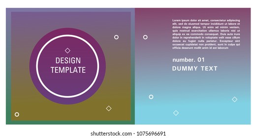 Brochure design template. Colorful background for design layout in eps10.