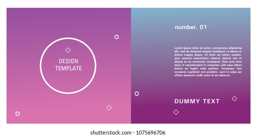 Brochure design template. Colorful background for design layout in eps10.