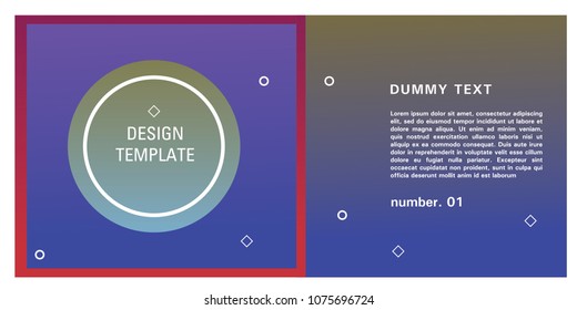 Brochure design template. Colorful background for design layout in eps10.