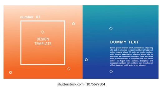 Brochure design template. Colorful background for design layout in eps10.