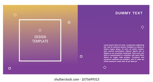 Brochure design template. Colorful background for design layout in eps10.