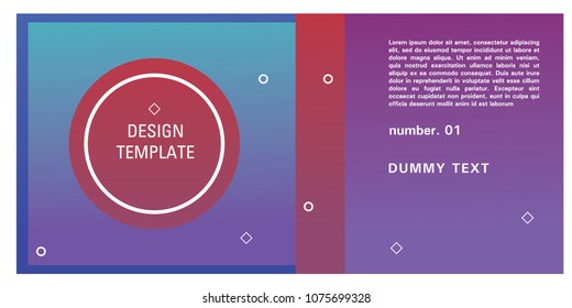 Brochure design template. Colorful background for design layout in eps10.