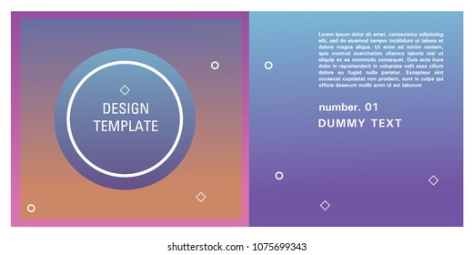 Brochure design template. Colorful background for design layout in eps10.