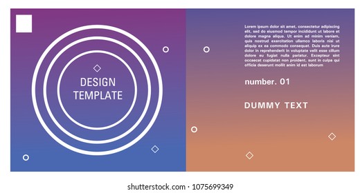 Brochure design template. Colorful background for design layout in eps10.