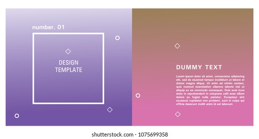 Brochure design template. Colorful background for design layout in eps10.