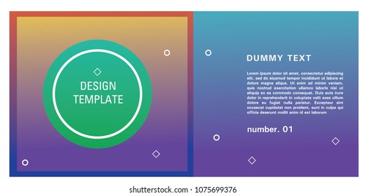 Brochure design template. Colorful background for design layout in eps10.