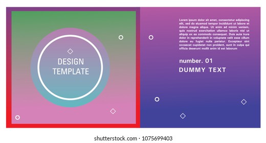 Brochure design template. Colorful background for design layout in eps10.