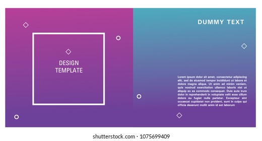 Brochure design template. Colorful background for design layout in eps10.