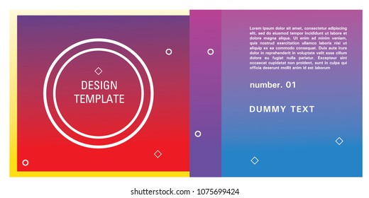 Brochure design template. Colorful background for design layout in eps10.