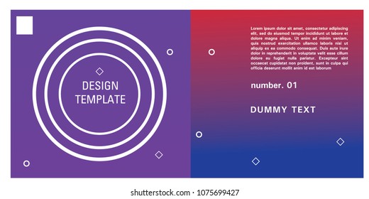 Brochure design template. Colorful background for design layout in eps10.