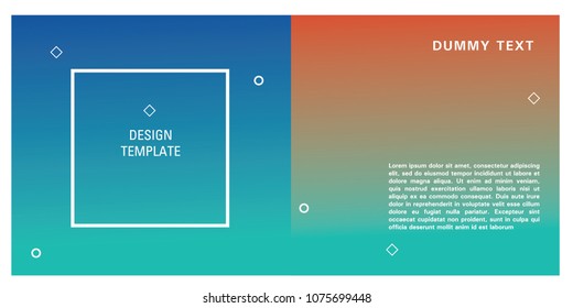 Brochure design template. Colorful background for design layout in eps10.