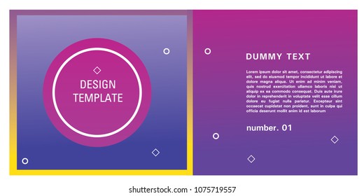 Brochure design template. Colorful background for design layout in eps10.