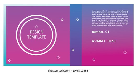 Brochure design template. Colorful background for design layout in eps10.