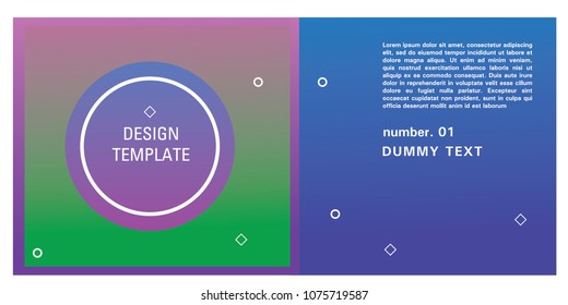 Brochure design template. Colorful background for design layout in eps10.