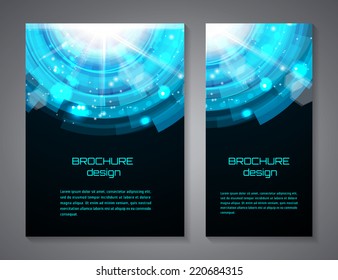 Brochure design template. Corporate identity. Abstract backdrop.  Brand, visualization, identity design template. Vector illustration