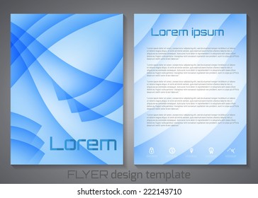 Brochure design template. Corporate identity. Abstract backdrop. Brand, visualization, identity design template. Vector illustration