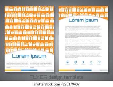 Brochure design template. Corporate identity. Abstract backdrop. Brand, visualization, identity design template. Vector illustration