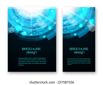Brochure design template. Corporate identity. Abstract backdrop. Brand, visualization, identity design template. Vector illustration.
