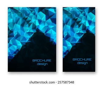 Brochure design template. Corporate identity. Abstract backdrop. Brand, visualization, identity design template. Vector illustration.