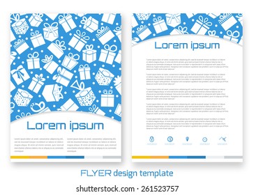 Brochure design template. Corporate identity. Abstract backdrop. Brand, visualization, identity design template. Vector illustration 